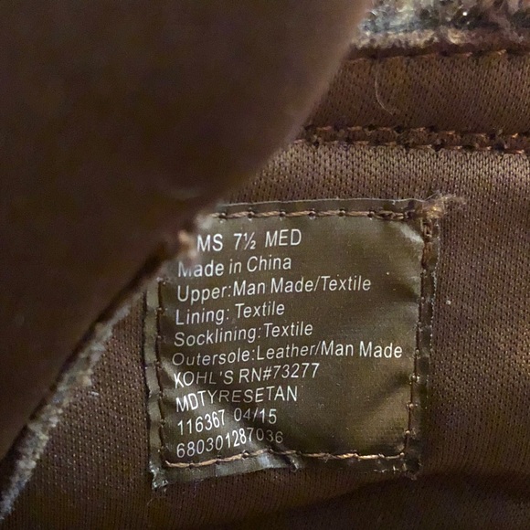 MUDD brown zip up combat boots - Picture 8 of 11